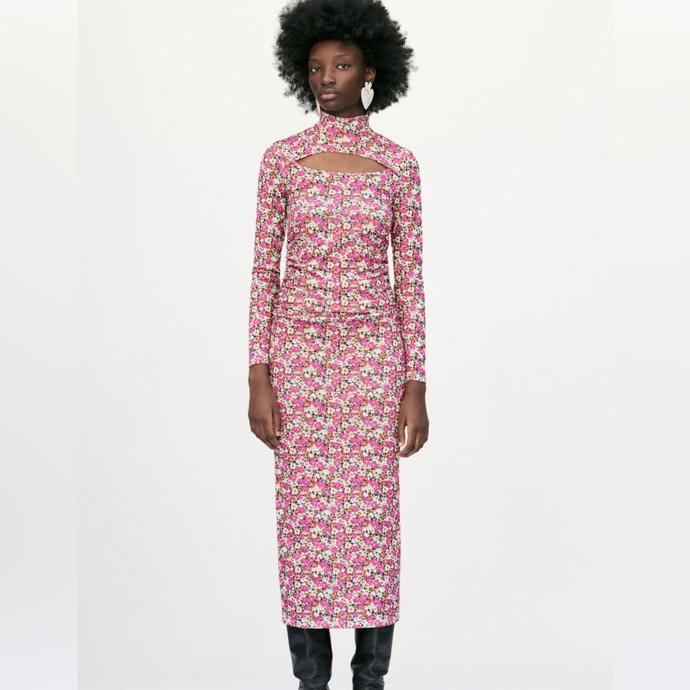 Zara midi floral dress